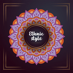 Gold background with mandala