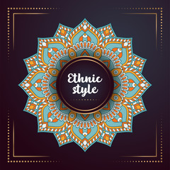 Gold background with mandala