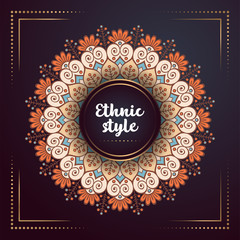 Gold background with mandala