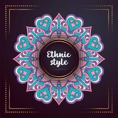 Gold background with mandala