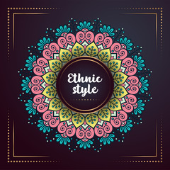 Gold background with mandala