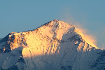 Himalayian scenic of Dhaulagiri peak, Nepal 