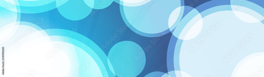 Poster abstract wide blue and white minimal geometric pattern background design, gradient shapes - vector i