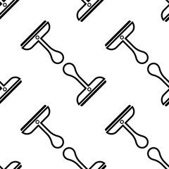 Rubber Stamp Seamless Pattern