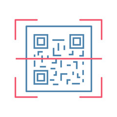 QR code scanning color icon