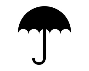 Regenschirm auf weiss