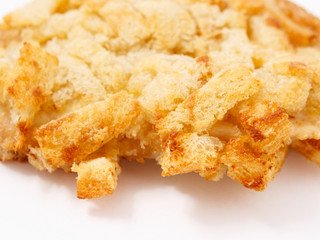 ruddy bread poultry meat metropolitan in crackers.