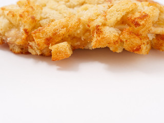 ruddy bread poultry meat metropolitan in crackers.