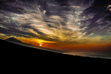 Fototapeta premium Sunset on Tenerife North