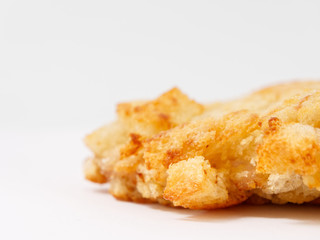 ruddy bread poultry meat metropolitan in crackers.