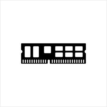 black ram memory module icon clip art preview