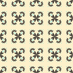 Fototapeta premium Abstract vector pattern illustration. Seamless ornament, textile background