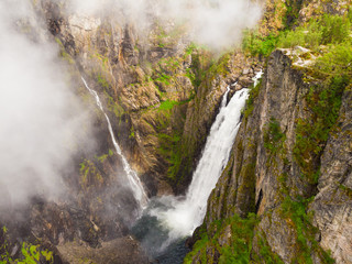 Fototapeta na wymiar Voringsfossen waterfall, Mabodalen canyon Norway