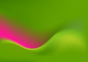 Abstract curve pink and green smooth gradient background