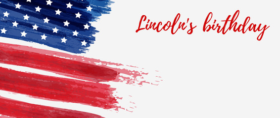 Lincoln's birthday holiday background