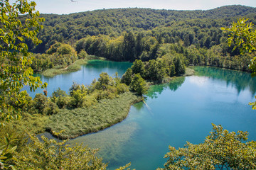 The main natural landmark of Croatia is the Plitvice Lakes with cascades of waterfalls. Emerald...