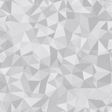 Triangular low poly, light grey, silver, mosaic abstract pattern background, Vector polygonal illustration graphic, Creative Business, Origami style with gradient © Fernando Batista