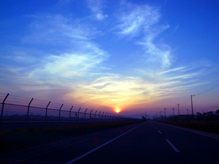 夕日・夕焼けの風景
