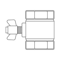 Vector illustration of pipe and tube sign. Set of pipe and pipeline stock symbol for web.