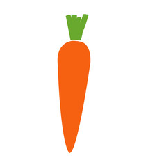 Colorful carrot Icon. Flat style vector EPS.