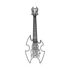 Naklejka premium Vector illustration of music and tune logo. Collection of music and tool stock vector illustration.