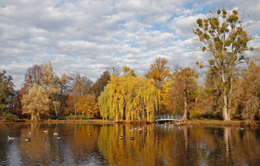 Herrenhausen Gardens in the german city Hanover