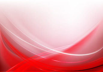 Light red abstract background with smooth thin lines