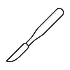 Medical scalpel icon. isolated on white background