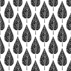 Leaves seamless vector pattern.