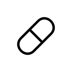 Pill icon. isolated on white background