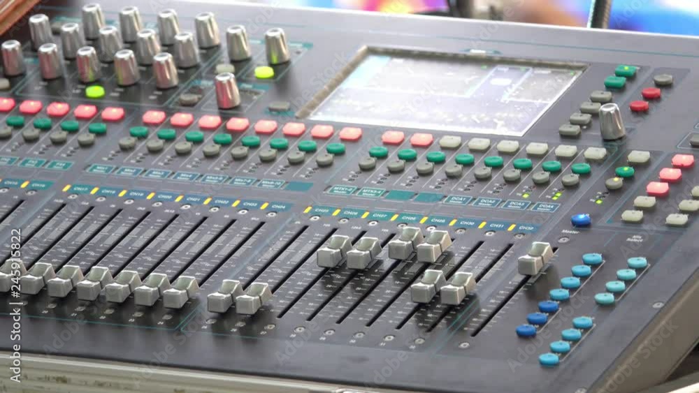 Poster sound and lighting control switching board controlled