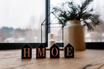 Inscription home in a new home