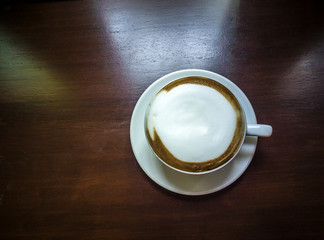 Obraz na płótnie Canvas A Cappuccino Coffee Cup