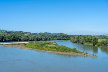The Po river at Casale Monferrato