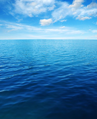 Blue sea water