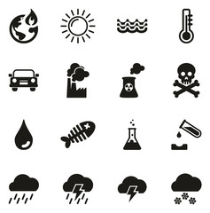 Global Warming Icons 