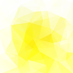 Polygonal yellow vector background. Can be used in cover design, book design, website background. Vector illustration
