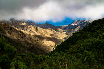 Anaga Landscape with Clouds