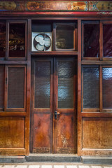 Antique vintage oriental front door