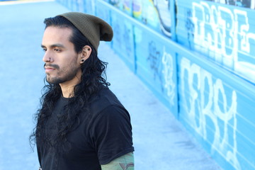 Sexy hip man with an edgy look