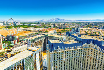 Main street of Las Vegas - is the Strip. View from above. © BRIAN_KINNEY
