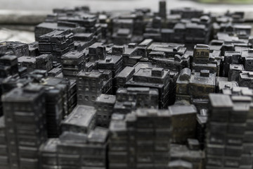 Miniature of the Kowloon Walled City in the city park