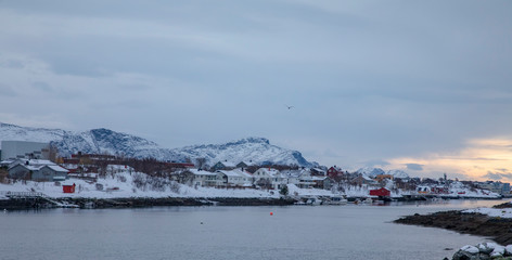 Winter weather in Northern Norway