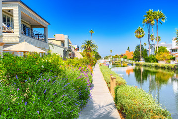 Fototapeta premium One of the most beautiful district of Los Angeles - is Venice. California