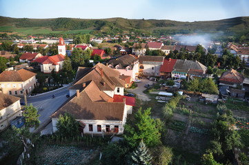 Bistrita, LECHINTA ,  Romania ,View  from Evanghelical Church