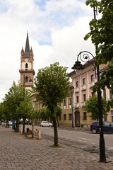 Fototapeta premium Bistrita, Bistritz,Evangelical Church Tower, - Biserica Evanghelica din Bistrita Biserica Evanghelica din Bistrita 2017