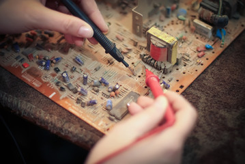 Electric resistance measuring