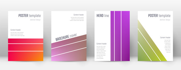 Fototapeta premium Flyer layout. Geometric favorable template for Bro