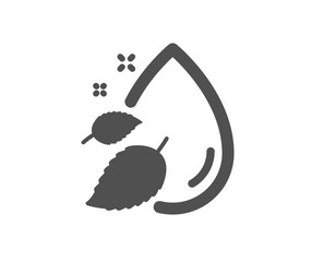 Water drop icon. Moisture sign. Quality design element. Classic style icon. Vector