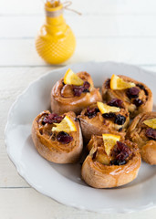 Sweet rolled buns, Danish Pastry